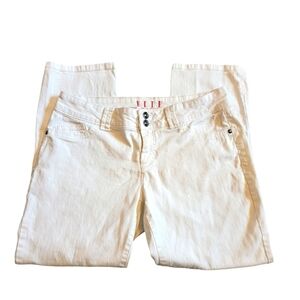 Elle Size 10 Capri Women's  Junior's Jeans White
